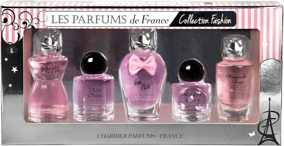 Charrier Parfums - 5 Eaux de Parfum Gift Set - 'Collection Fashion' - 49.7 ml / 1.68 FL.Oz - Made in Provence, France