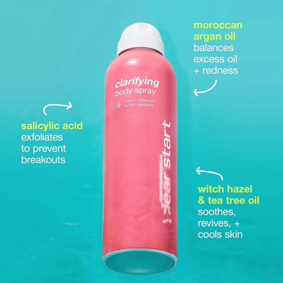 Dermalogica Clear Start Clarifying Body Spray - Treats & Prevents Body Breakouts, On-the-go Skincare, Mist Application, Clears & Reduces Redness, Suits All Skin Types (177ml)