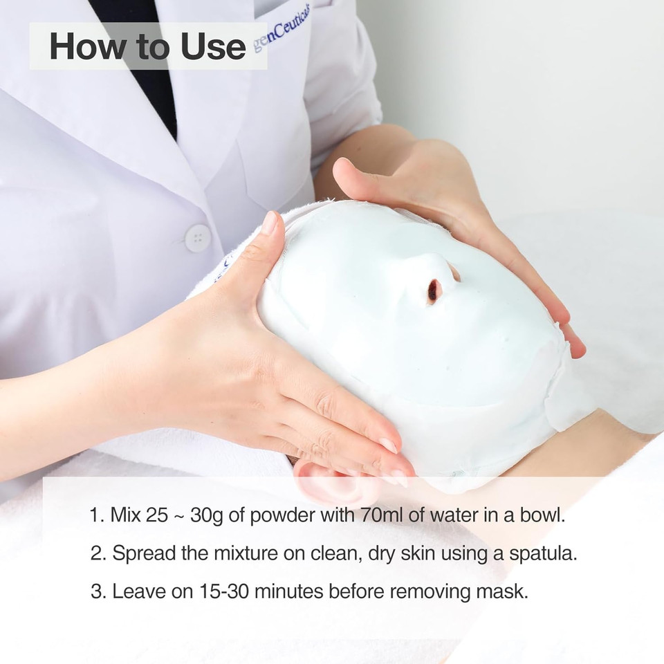 Oxygenceuticals Vc Mask, Premium Peel Off Algae Mask, Vitamin C Peel Off Mask, 30 Gram/1 Oz (5 Packs)