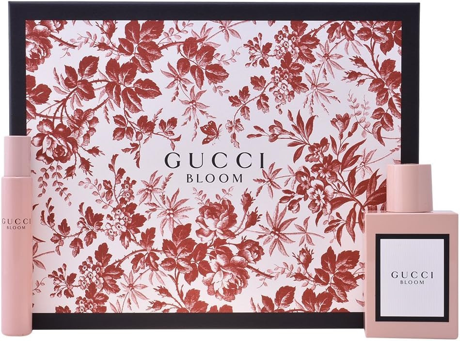 Gucci Bloom Eau De Parfum 50ml & EDP 7.5ml Rollerball Gift Set For Her