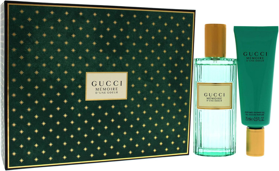 Gucci Memoire D'une Odeur Set 1 x Eau de Parfum 100ml Spray & 75ml Shower Gel