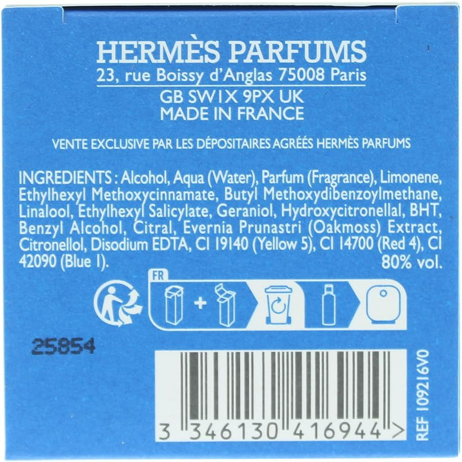 Hermès Un Jardin En Méditerranée Refill Eau de Toilette 200ml