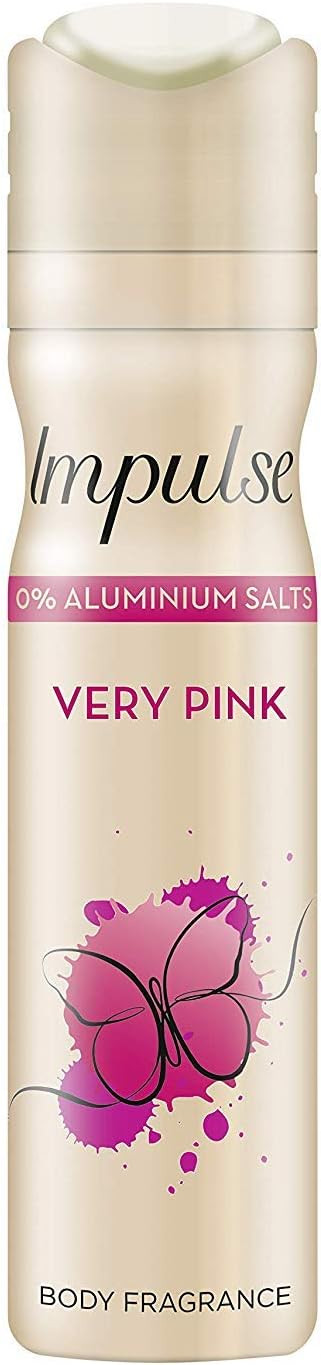Impulse Very Pink Body Spray Deodorant, 75 ml, Pack of 6