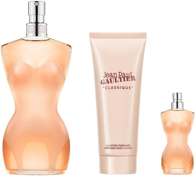 Jean Paul Gaultier Classique Eau de Toilette 100ml Gift Set 2024 (Contains 100ml EDT, 75ml Body Lotion)