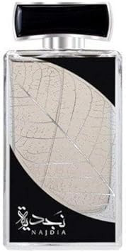 Najdia Silver by Lattafa Perfumes 100ml EDP Arabian Fresh Citrus Musky Perfume Spray