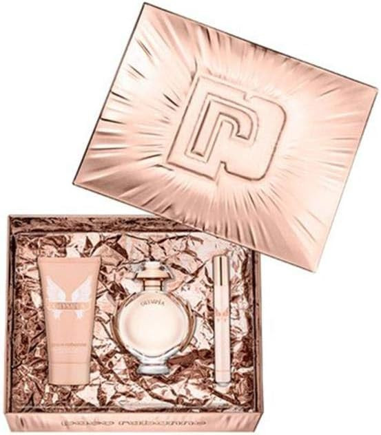 Paco Rabanne Olympea Eau De Parfum 80Ml, Edp 10Ml & Body Lotion 100Ml Women'S Gift Set