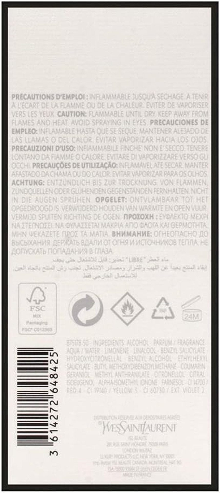 Yves Saint Laurent Libre Eau De Parfum for Women 90ml