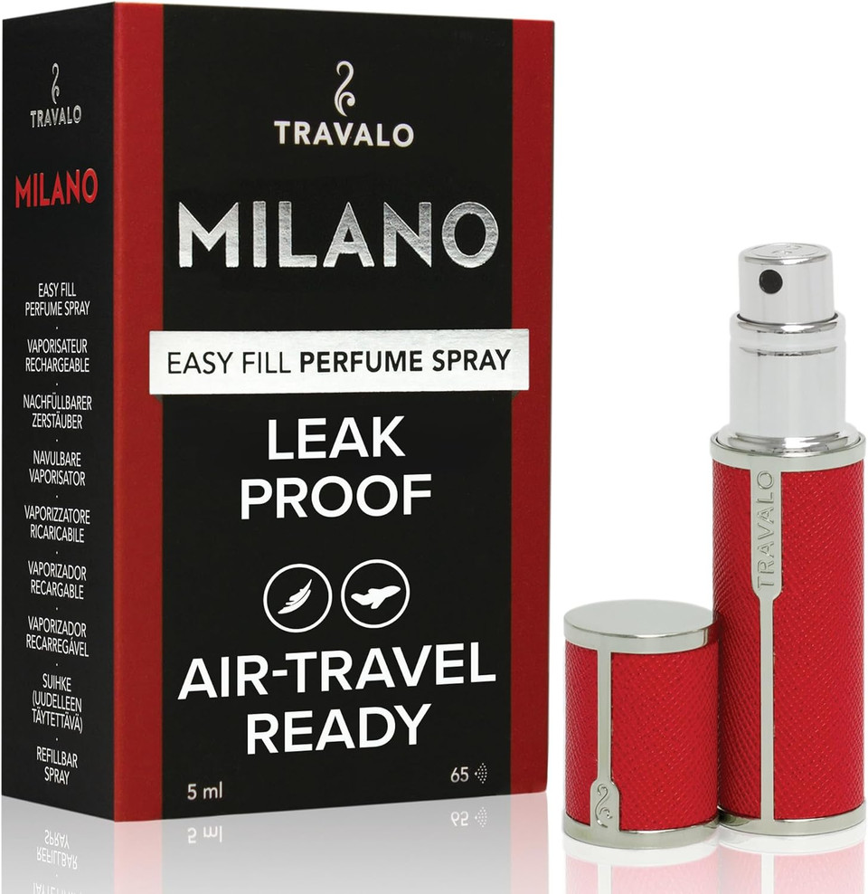Travalo Milano HD Elegance Perfume Spray Refill, Red
