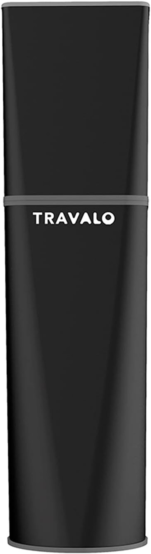 Travalo - Obscura Perfume Atomizer - Revamped refill system - Premium Refillable Atomizer - Airline Friendly Refillable Perfume Travel Atomizer - Glass-free - Black - Unisex - 0.17oz Travalo - Obscura Perfume Atomizer - Revamped refill system - Premium Refillable Atomizer - Airline Friendly Refillable Perfume Travel Atomizer - Glass-free - Black - Unisex - 0.17oz