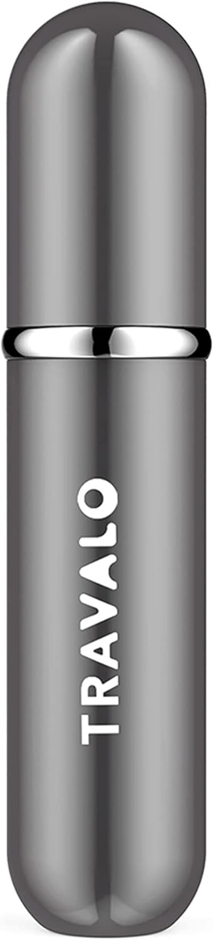 Travalo - Classic Perfume Atomizer - Revamped refill system - Elegant Metal Travel Atomizer - TSA Flight Approved Portable Perfume Bottle - Glass-free - Titanium - Unisex - 0.17oz Travalo - Classic Perfume Atomizer - Revamped refill system - Elegant Metal Travel Atomizer - TSA Flight Approved Portable Perfume Bottle - Glass-free - Titanium - Unisex - 0.17oz