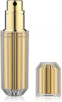 Travalo Bijoux Oval Perfume Atomizer Bundle - Leak-Proof and TSA Approved for Air Travel - Reusable, Easy Fill Mini Pump Sprayer - Lightweight, Crystal-Like Outer Shell - Red, Gold, Silver - 3 Pack