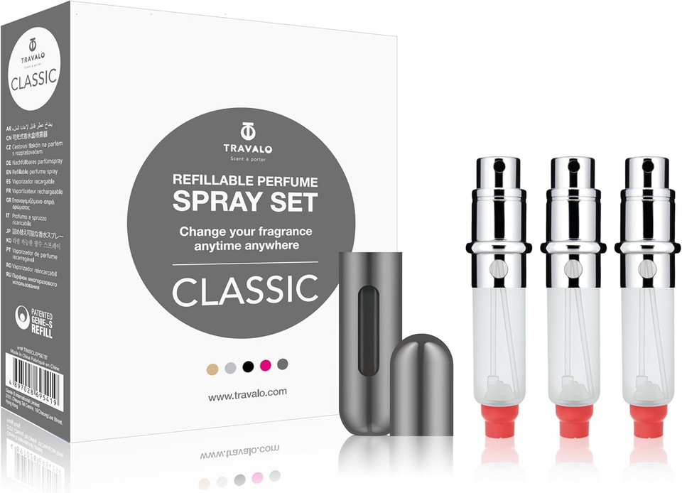 Travalo Classic Set Titanium Perfume Atomiser