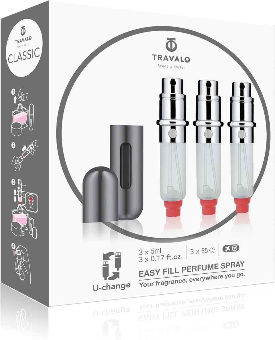 Travalo Classic Set Titanium Perfume Atomiser