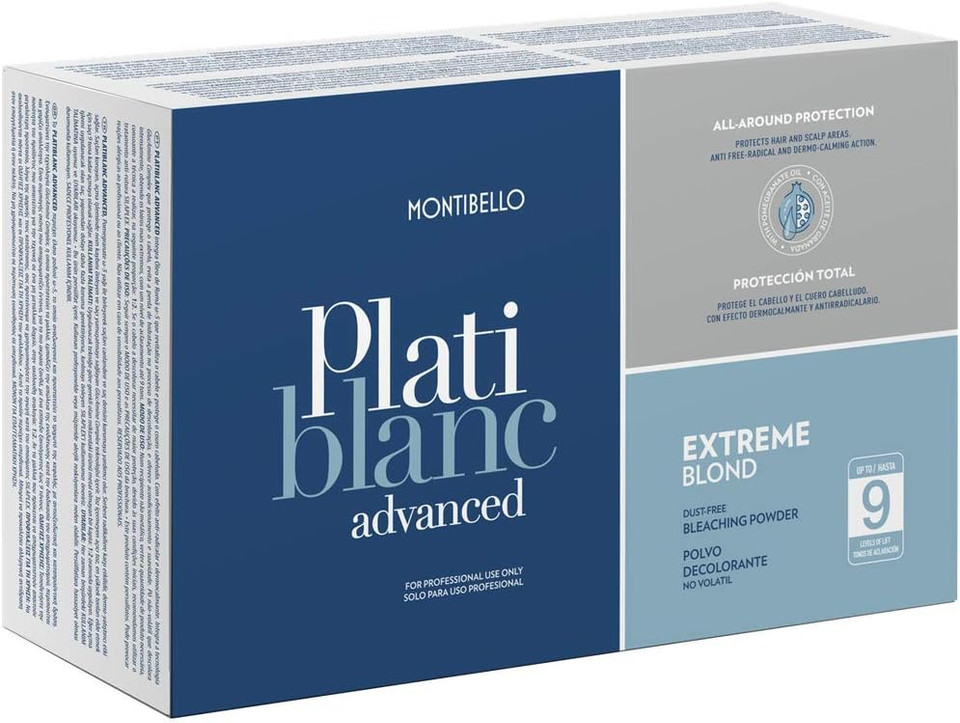 Montibello Plati Blanc Advanced Extreme Blond Dust-Free Bleaching Powder 2x500g - 9 Levels