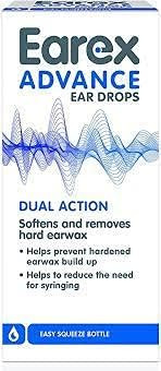 Earex Advance Ear Wax Removal Drops With Dual Action 12ml