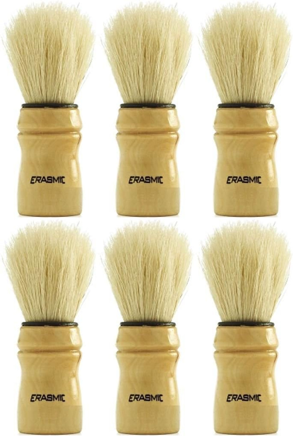 TWELVE PACKS of Erasmic Pure Bristle Shave Brush