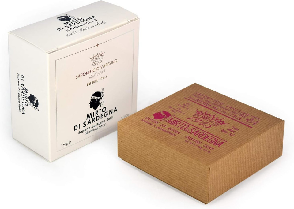 Saponificio Varesino Mirto di Sardegna Beta 4.3 Deluxe Hard Shaving Soap 150g Puck