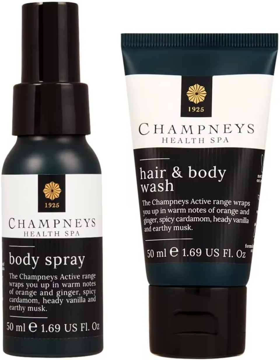 Champneys Unisex Mini Duo Gift Set for Whole Body - Skin Care Set
