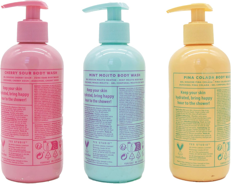 Cocktail Hour Body Wash Gift Set of 3 x 300ml/1.7floz Cocktail Hour Body Wash Gift Set of 3 x 300ml/1.7floz