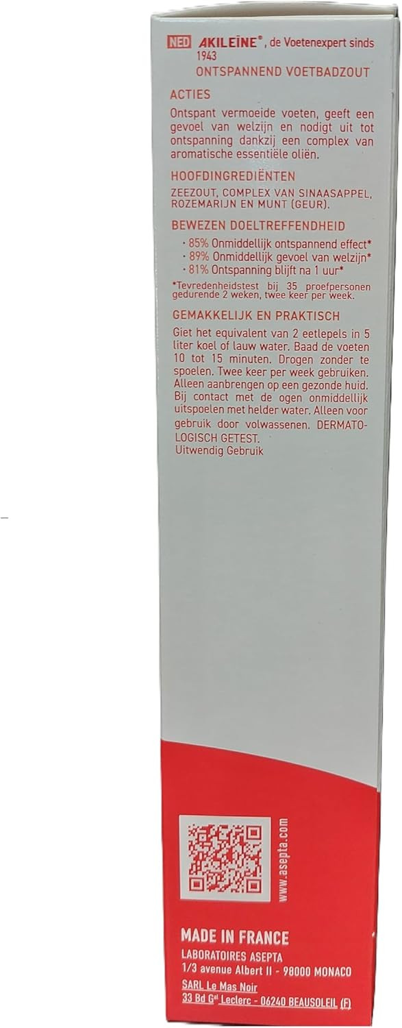 Akileïne Relaxing Foot Bath Salts 6 x 20g
