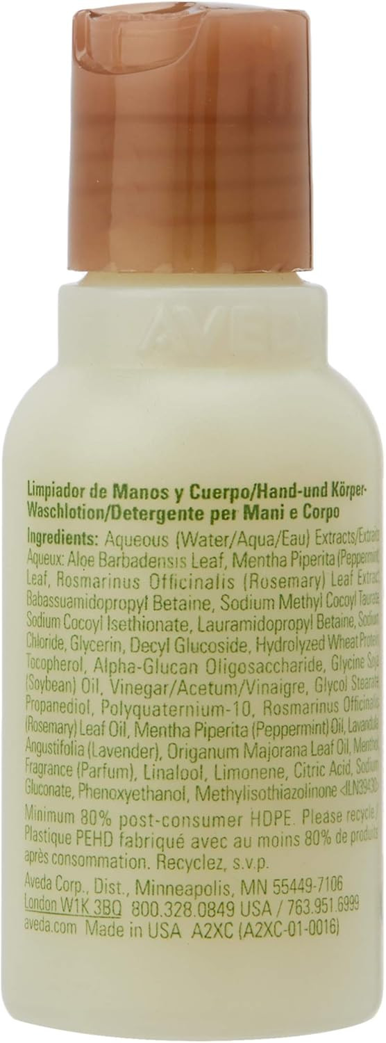 aveda Rosemary Mint Hand & Body Wash Travel Size