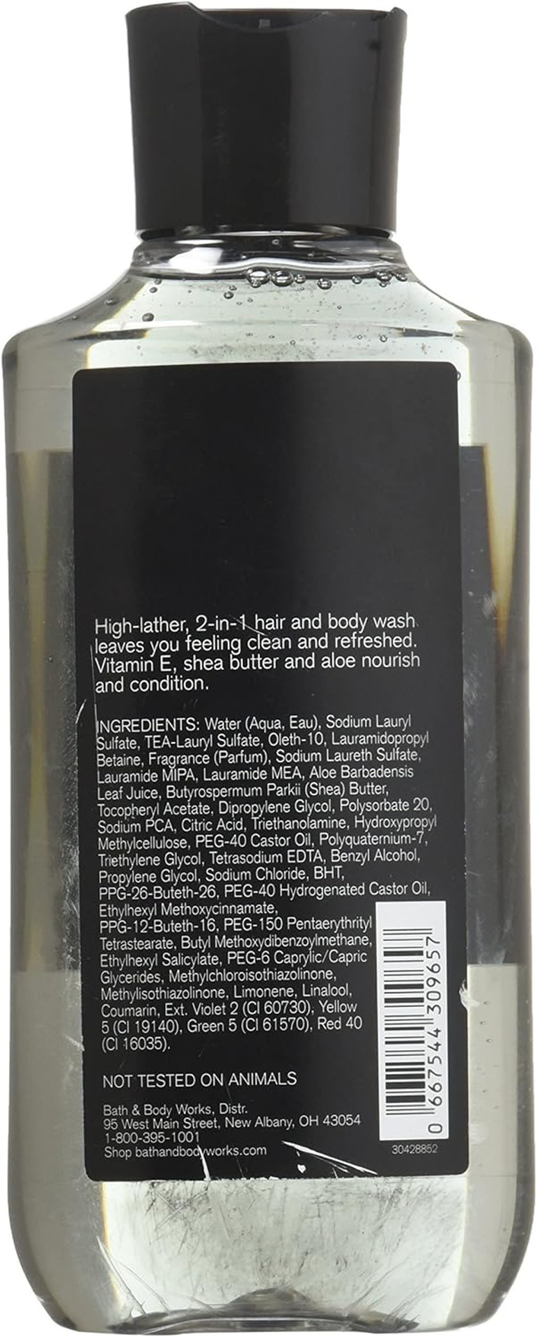 Bath Body Works Noir for Men 10.0 oz 2 in 1 Hair Body Wash by Bath & Body Works