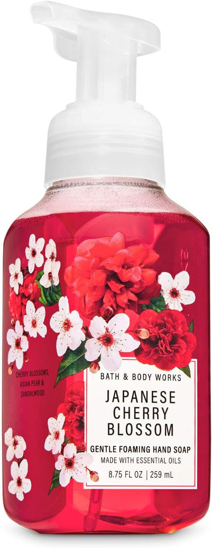 Bath & Body Works JAPANESE CHERRY BLOSSOM Gentle Foaming Hand Soap 8.75 oz / 259 mL Bath & Body Works JAPANESE CHERRY BLOSSOM Gentle Foaming Hand Soap 8.75 oz / 259 mL