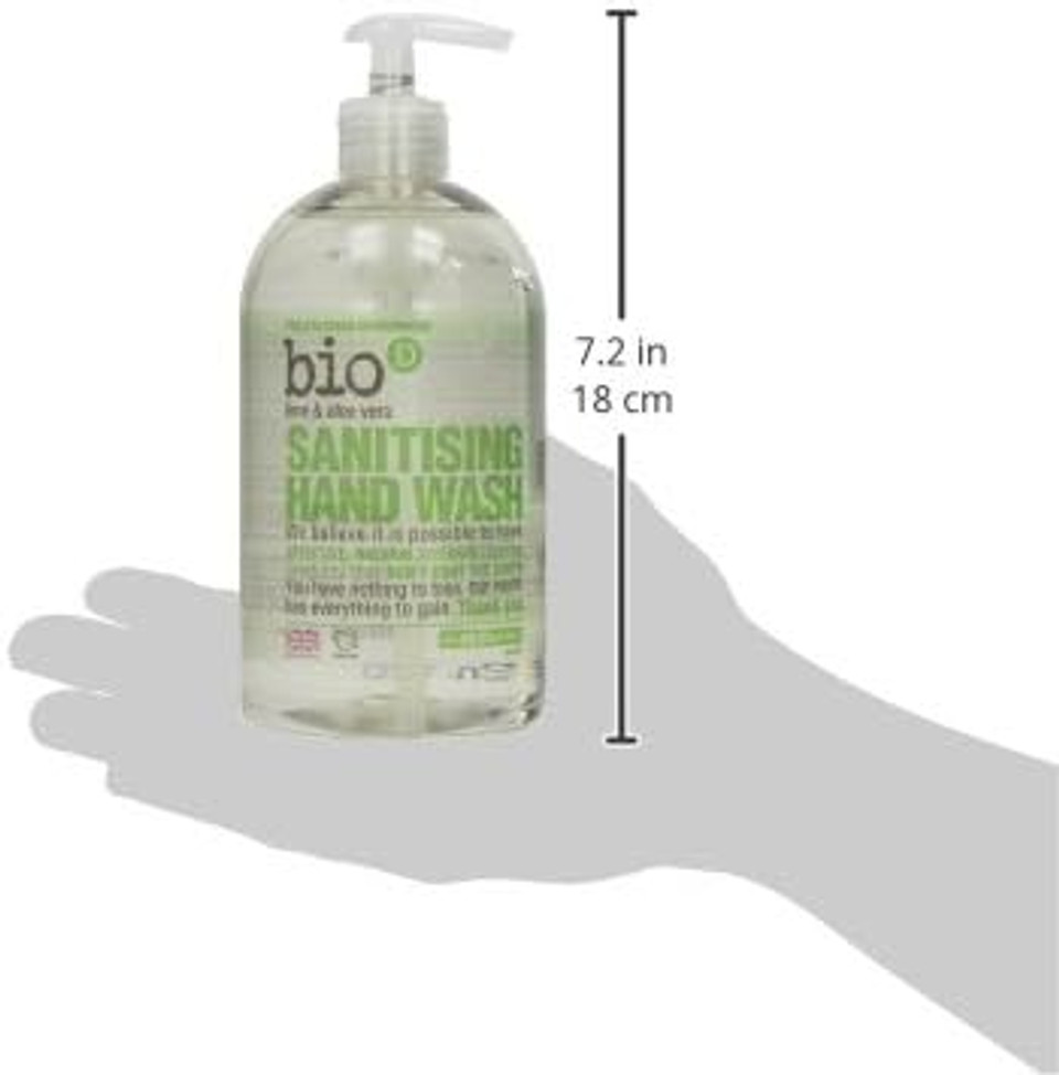 Bio D Anti Bacterial Lime and Aloe Vera Hand Wash 500 g (Pack of 6)