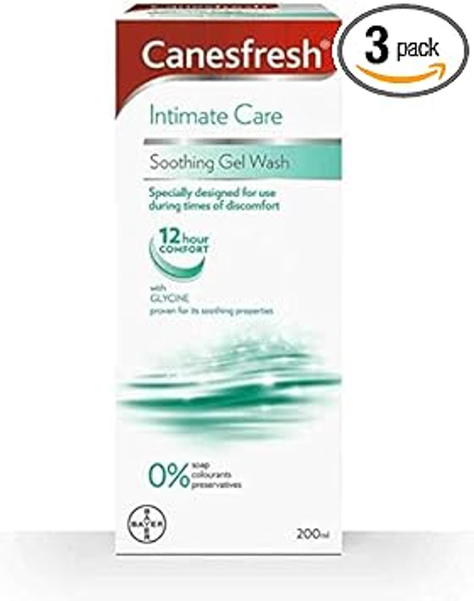 Canesten Canesfresh Soothing Wash Gel 200 ml (Pack of 3)