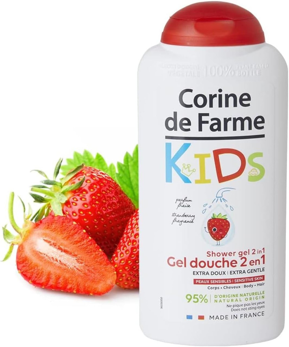 Gel De Ducha 2 En 1 Cuerpo & Cabello Kids Fresa 300 ml