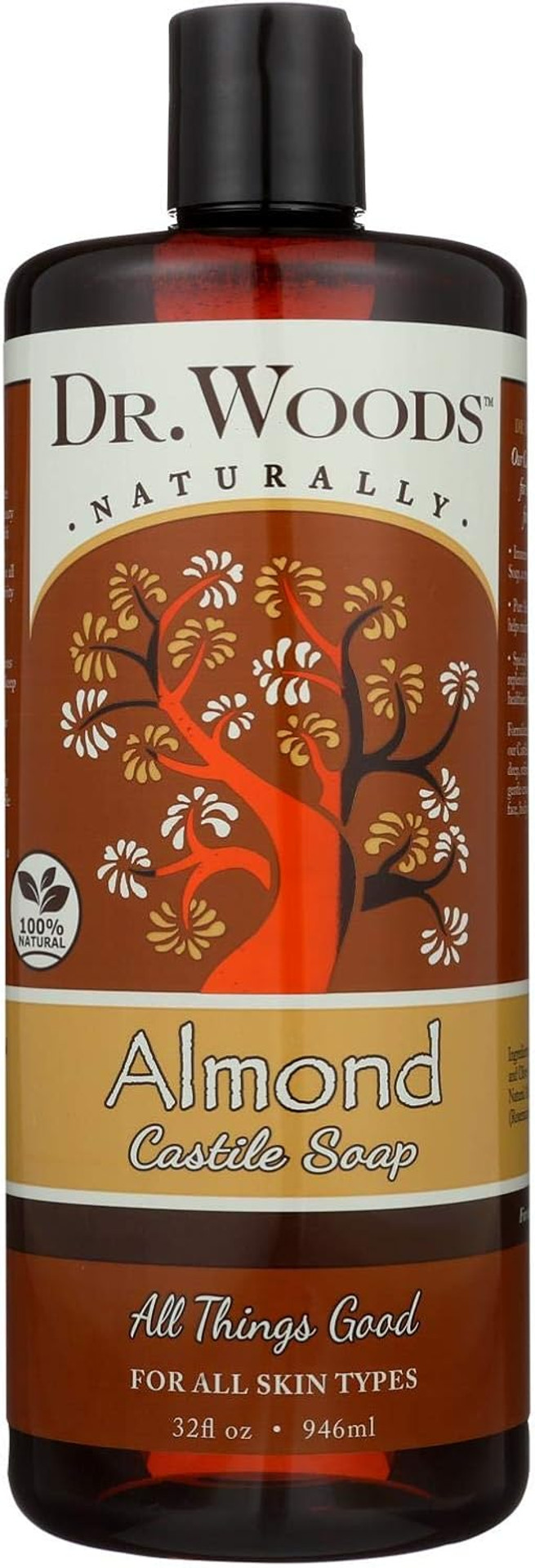 Dr. Woods Pure Castile Soap 32 fl oz Almond by Dr. Woods
