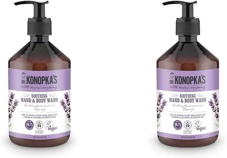 Dr.Konopka's Soothing Hand and Body Wash, 500 ml (Pack of 2)