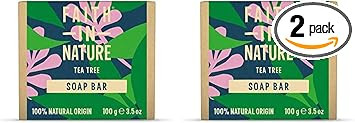 Faith In Nature Natural Tea Tree Hand Soap Bar, Cleansing, Vegan & Cruelty Free, No SLS or Parabens, 100g
