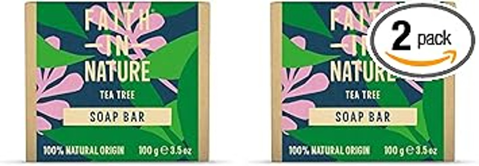 Faith In Nature Natural Orange Hand Soap Bar, Detoxifying, Vegan & Cruelty Free, No SLS or Parabens, 100g