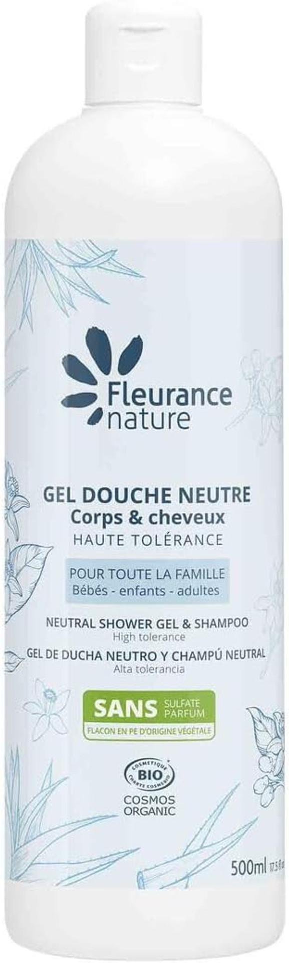 Neutral Organic Shower Gel 500 ml Fleurance Nature