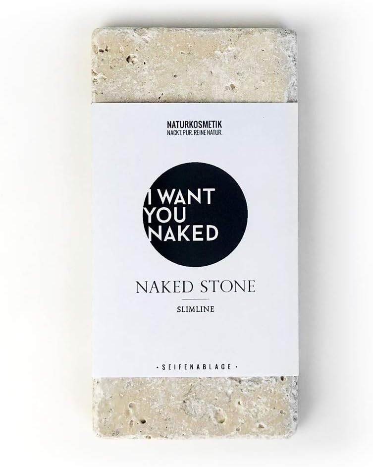 Naked Soap Stone Slim Travertine Rectangular