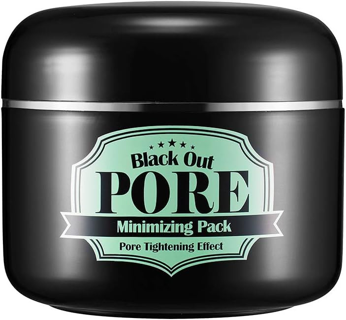 Secret Key Black Out Pore Minimizing Pack. Remove Blackhead & Sebum Wash Off Mask, Skin Peeling And Brightening Effect With Charcoal & Black Sugar, 100G