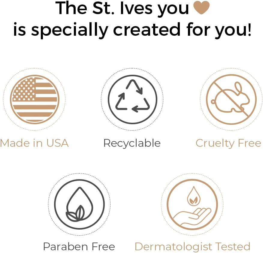 St. Ives Soothing Body Wash (650ml) Moisturising Cleanser Oatmeal & Shea Butter Made with Plant-Based Cleansers & 100% Natural Extracts 16 oz Shower Gel