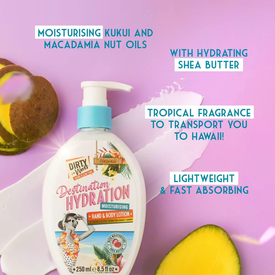 Dirty Works Tropic Like It's Hot Coconut Foaming Sugar Scrub 250g - Exfoliating Body Scrub with Coconut Scent, Moisturising Sugar Scrub, Tropical Foaming Exfoliator for Smooth & Soft Skin