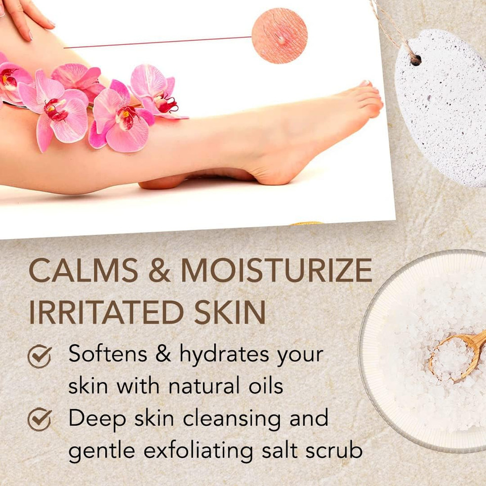 O Naturals Lemon & Mint Dead Sea Salt Scrub. Refreshing All Natural Exfoliator for Face, Hands, Body & Acne. Smooths, Renews & Revives Skin with Argan & Sweet Almond Oil. For Women & Men. 500 gr