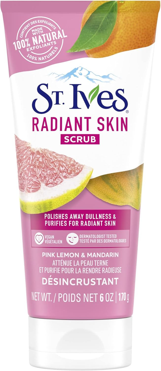 St. Ives Even & Bright Pink Lemon & Mandaran Orange Scrub, 150 Ml