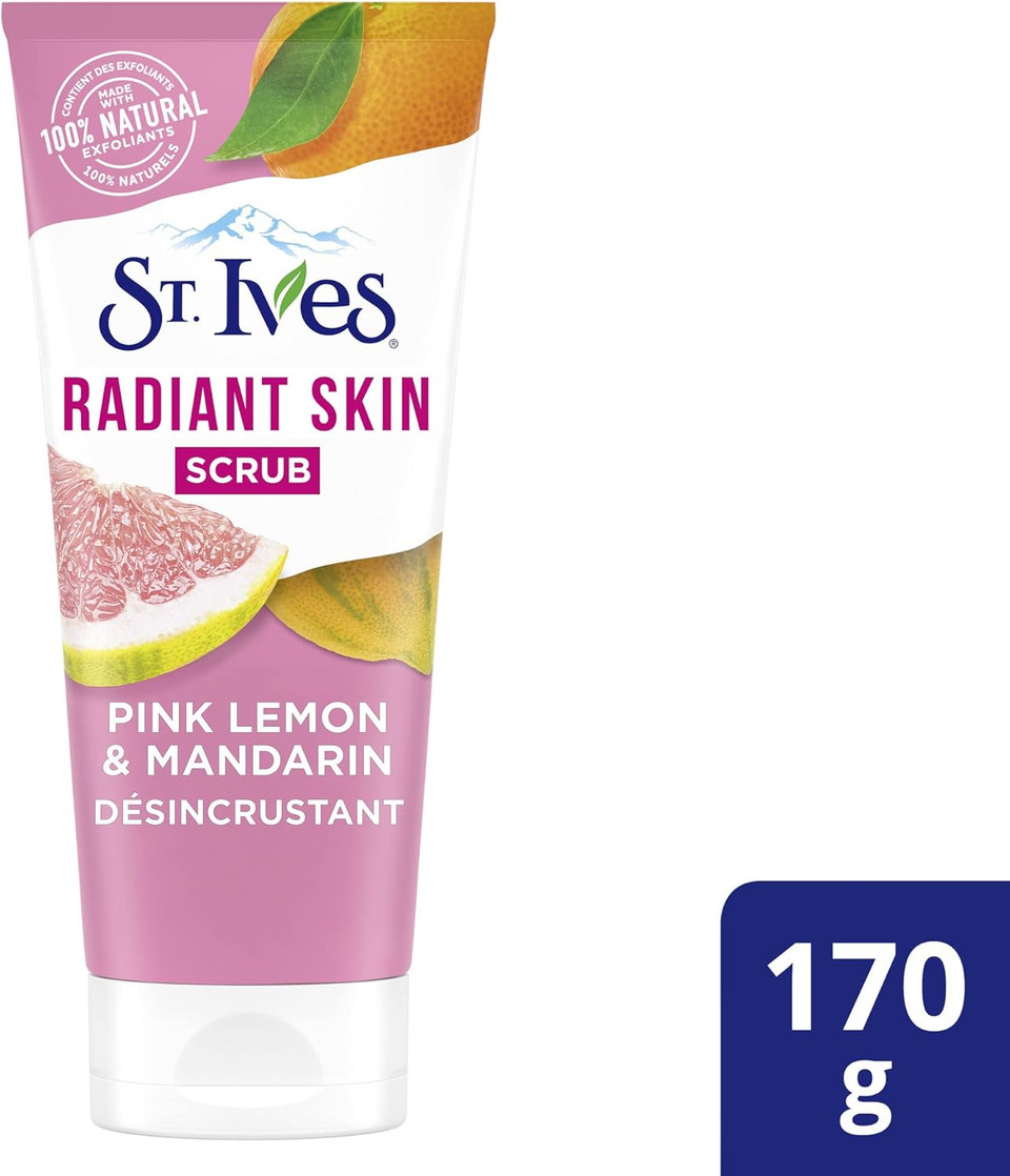 St. Ives Even & Bright Pink Lemon & Mandaran Orange Scrub, 150 Ml