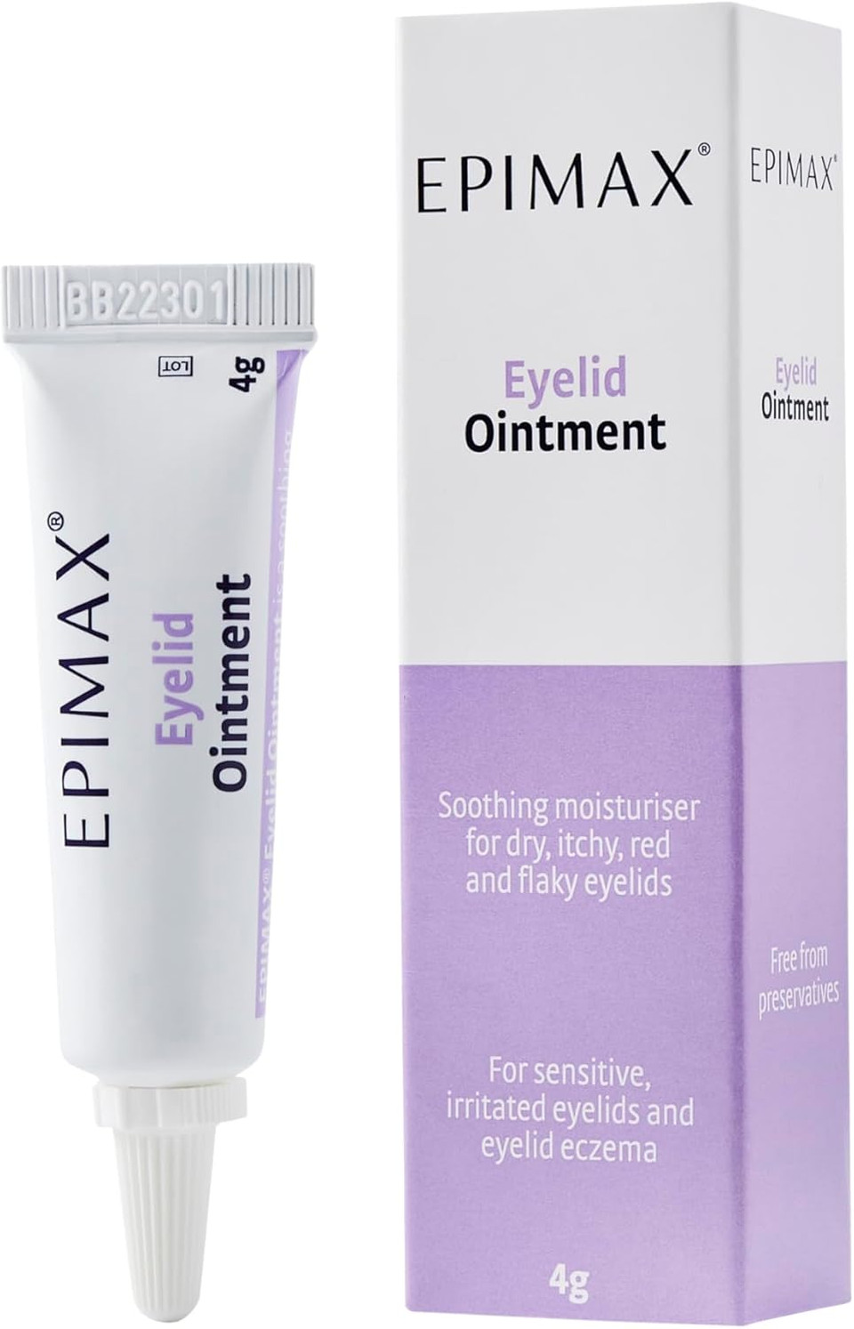 Epimax Eyelid Ointment-A Soothing moisturiser to Help Relieve eyelids That are Dry, Itchy, red, and Flaky. Soothe, Hydrate and Comfort Dry Skin Around The Delicate Eye Area