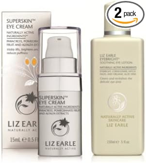 Liz Earle Superskin Eye Cream 15ml and Eye Bright 150ml Duo