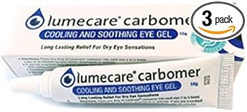 Lumecare Carbomer soothing eye gel 3 x 10g tubes BULK BUY