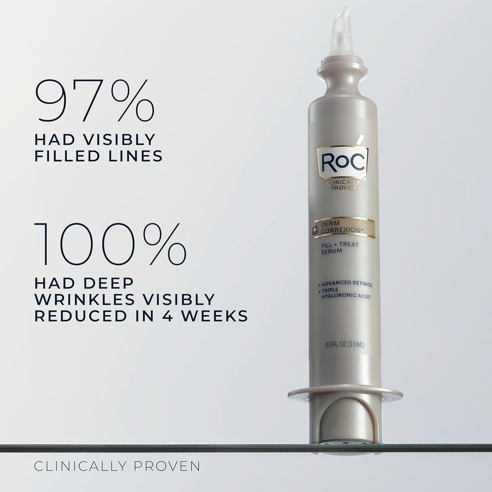 RoC Derm Correxion Dual Eye Cream | with Retinol & Peptides, Targets Dark Circles | 20 ml