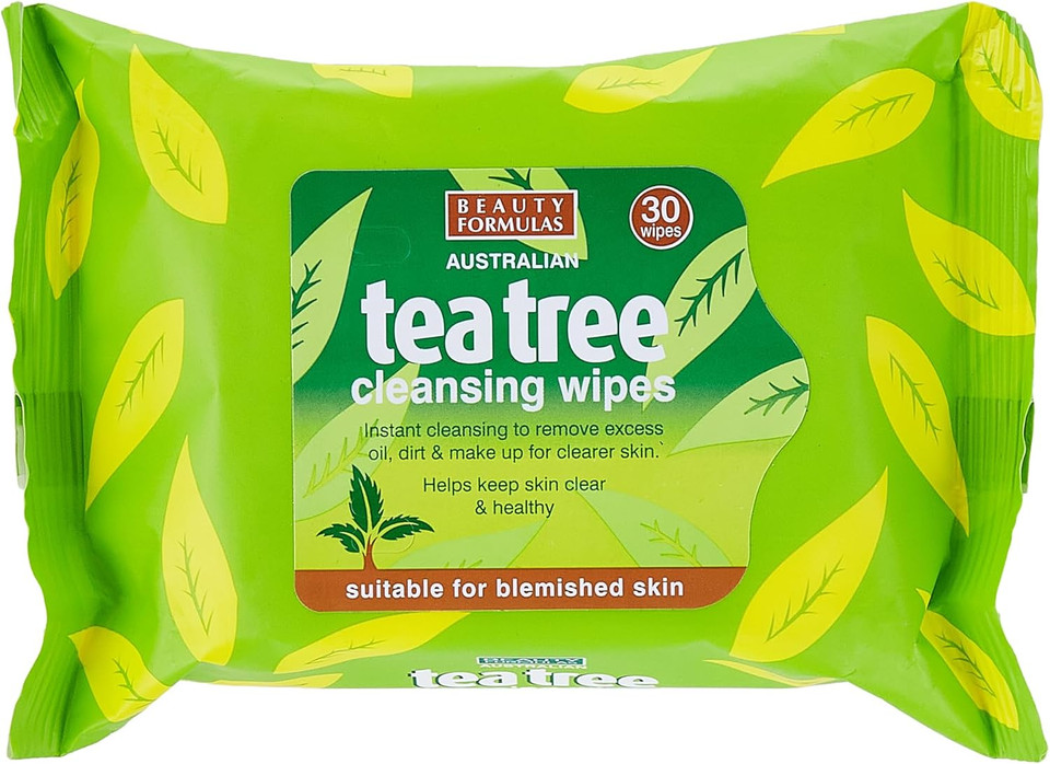 Beauty Formulas Australian Tea Tree Cleansing Wipes 30