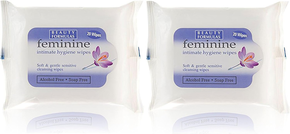 Unknown Brand Feminine Intimate Hygiene Soft & Gentle Soap Free Wipes - 2 Pack (40 Wipes)