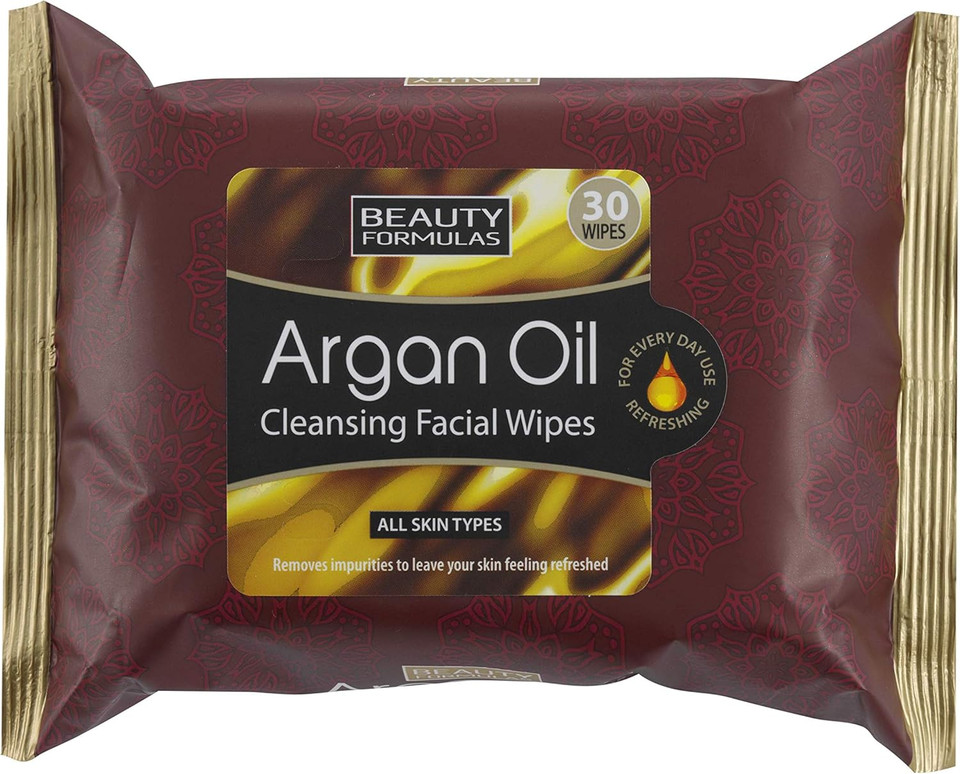 BEAUTY FORMULAS FACIAL WIPES ARGAN OIL