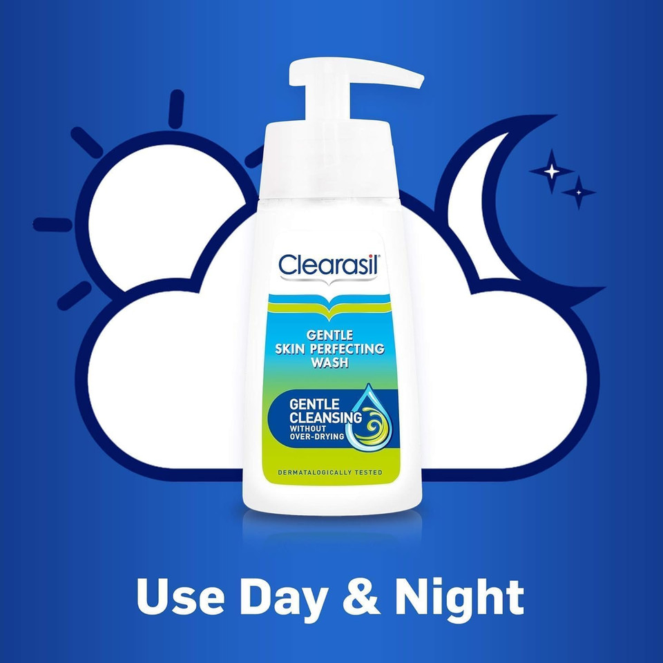 Clearasil Gentle Gel Wash 150ml, Dermatologically Tested, Gentle & Effective Cleansing Without Over-Drying, Pack of 4